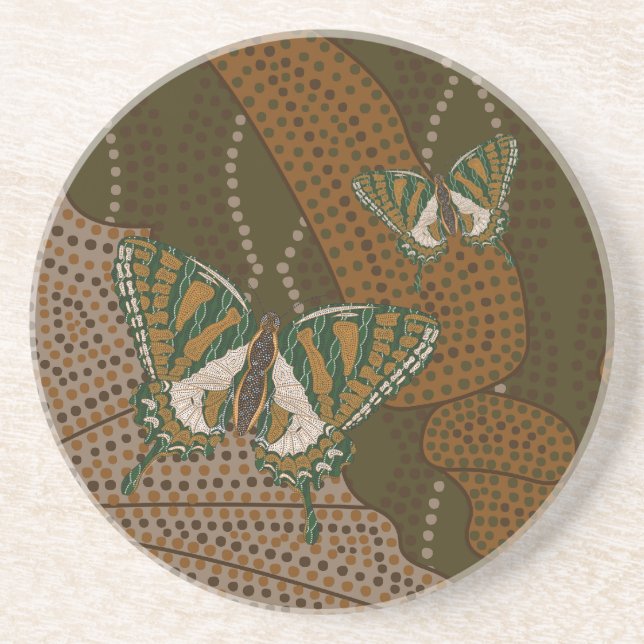 Aboriginal Swallowtail Coaster (Front)