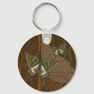 Aboriginal Swallowtail Keychain