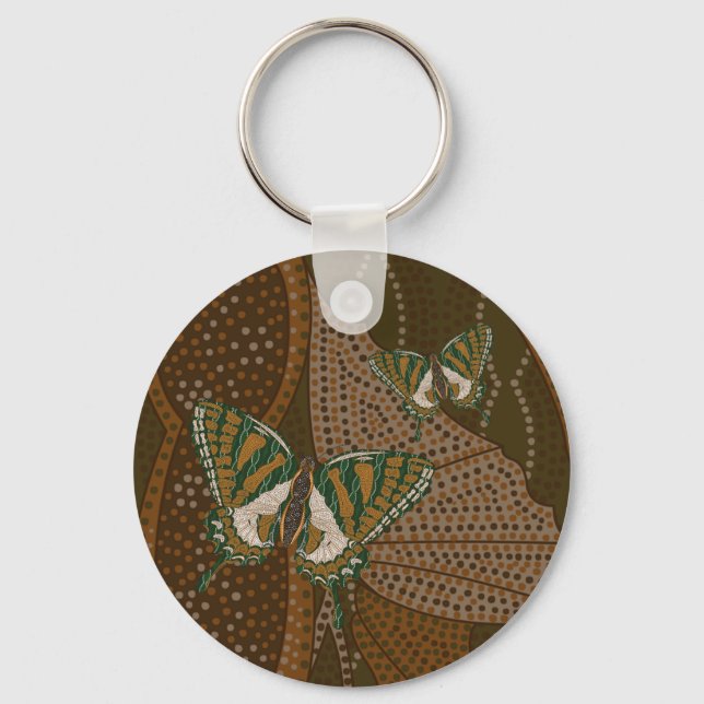 Aboriginal Swallowtail Keychain (Front)