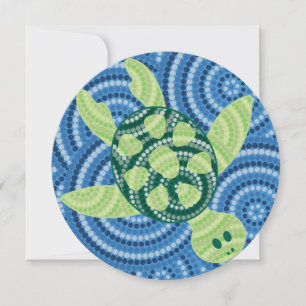 Aboriginal turtle dot painting