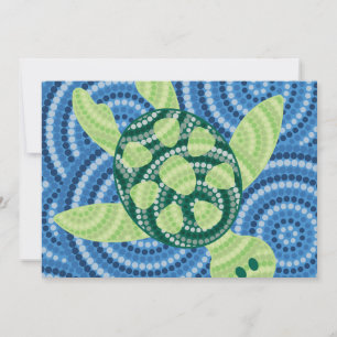 Aboriginal turtle dot painting