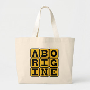 Aborigine, Australian Native Large Tote Bag