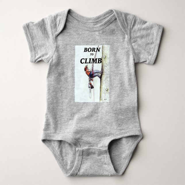 Aborist Tree surgeon Birthday present gift. Baby Bodysuit (Front)
