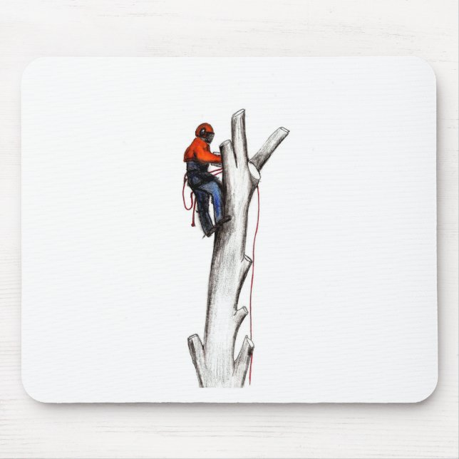 Aborist Tree surgeon christmas present gift Mouse Pad (Front)