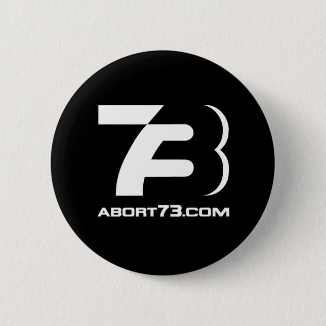Abort73.com / 73-Logo 6 Cm Round Badge (Front)
