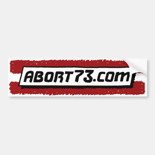 Abort73.com Bumper Sticker (Front)