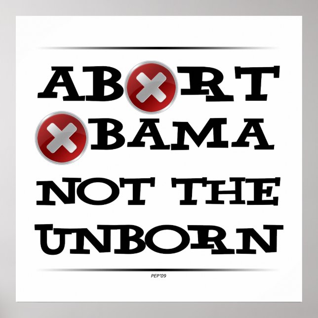 Abort Obama Poster (Front)
