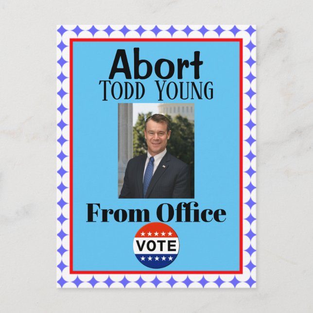 Abort Todd Young Postcard (Front)