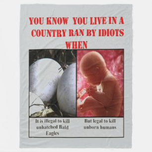 ABORTION FLEECE BLANKET