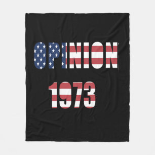 Abortion Rights Opinion Fun Fleece Blanket