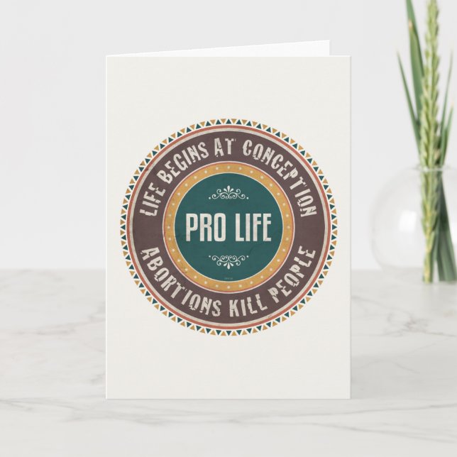 Abortions Kill People Holiday Card (Front)