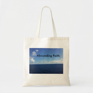 Abounding Faith Tote Bag Ocean