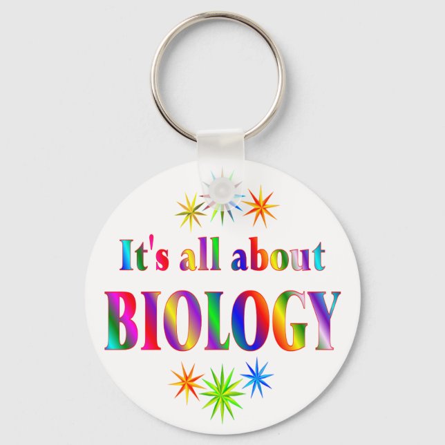 About Biology Key Ring (Front)