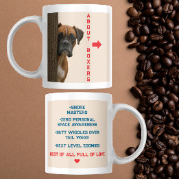 About Boxers Funny & Loving Boxer Dog Quote Design Coffee Mug