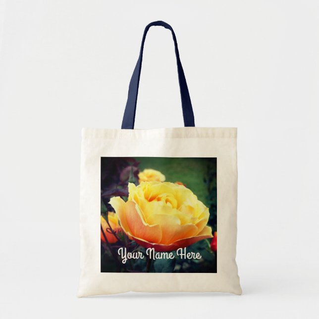 About Face Rose #2 Tote Bag (Front)