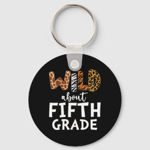 About Fifth Grade Teacher Students Back To School  Key Ring