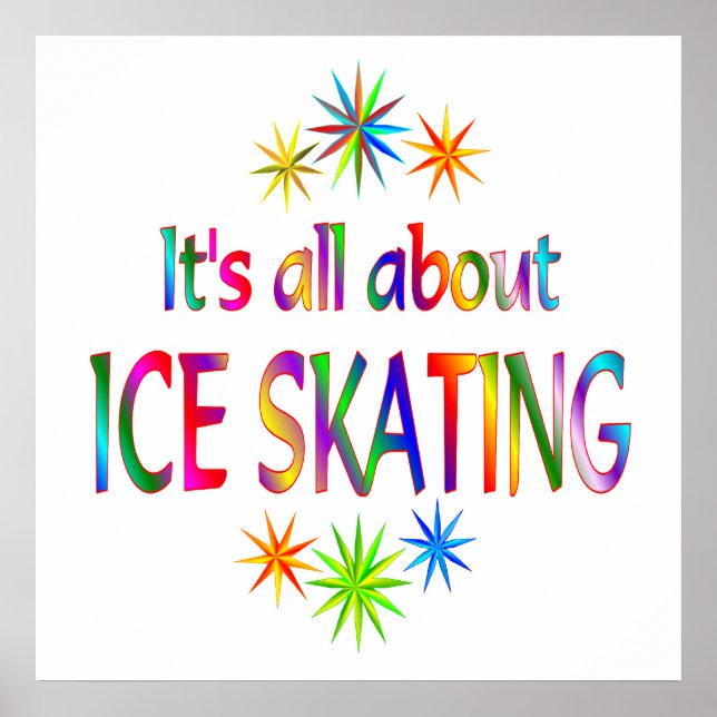 About Ice Skating Poster (Front)