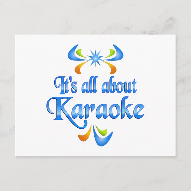 About Karaoke Postcard (Front)