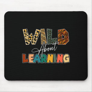 About Learning Leopard Teacher Back To School Teac Mouse Pad