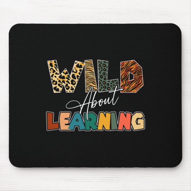 About Learning Leopard Teacher Back To School Teac Mouse Pad (Front)