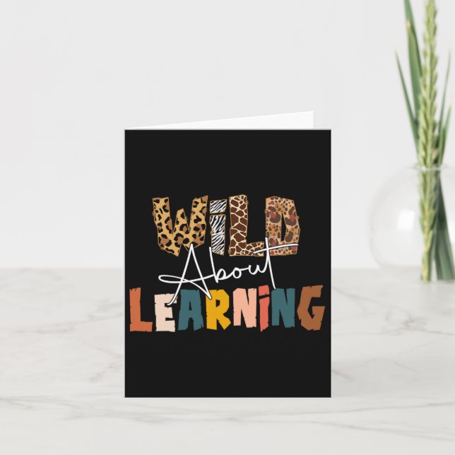 About Learning Teacher Back To School Teaching 1  Card (Front)