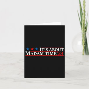 About Madam Time Harris 2024 Kamala Childless Cat Card