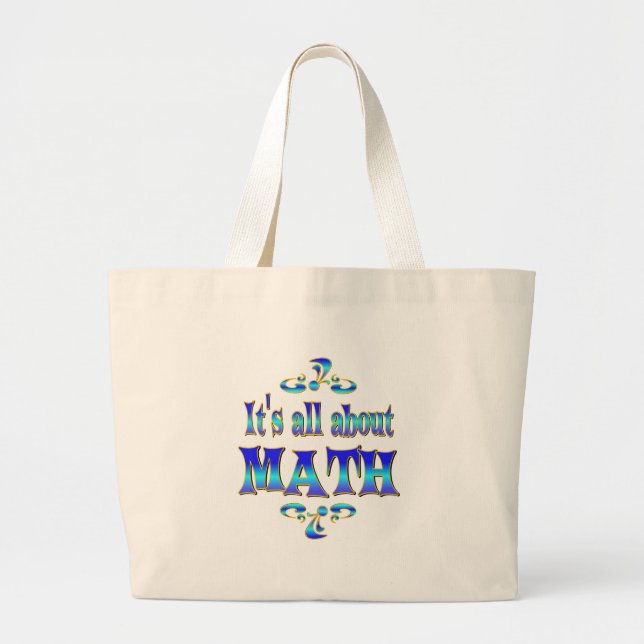 ABOUT MATH LARGE TOTE BAG (Front)
