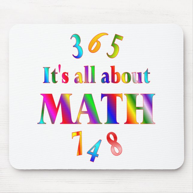 About Math Mouse Pad (Front)