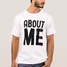 About Me for men Men's Basic T-Shirt
