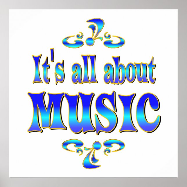 ABOUT MUSIC POSTER (Front)
