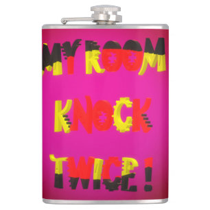 About spce and room colour deep wine purple hip flask