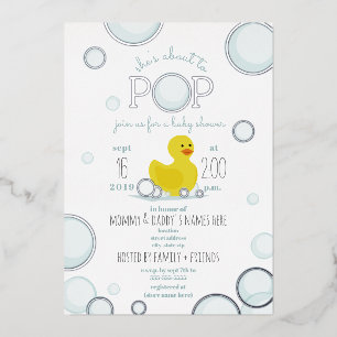 About To Pop Rubber Duck Bubbles Baby Shower