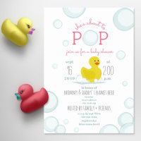 About To Pop Rubber Duck Bubbles Baby Shower