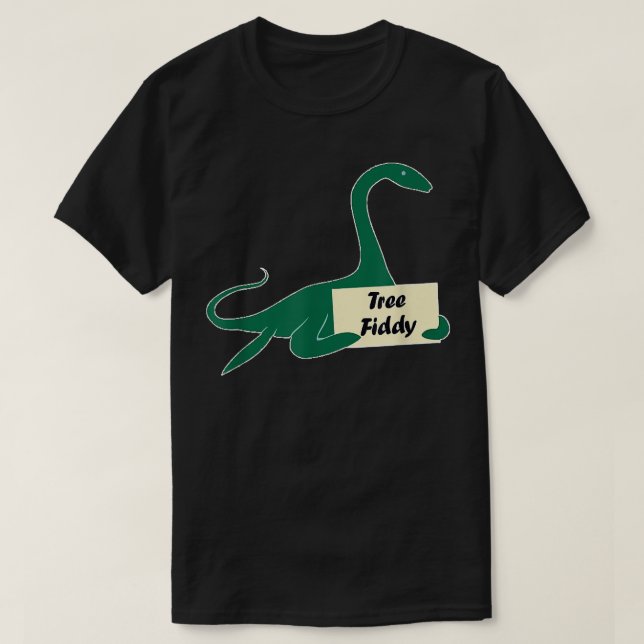 About Tree Fiddy  Funny Loch Ness Monster Tee 3  (Design Front)