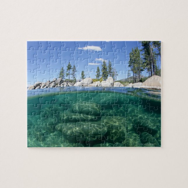 Above and below Lake Tahoe Jigsaw Puzzle (Horizontal)