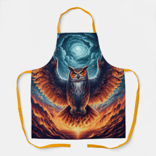 Above and Below - Wise Owl Art Apron