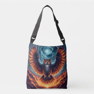 Above and Below - Wise Owl Art Crossbody Bag