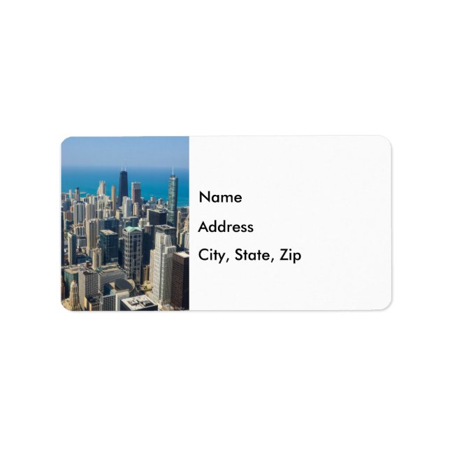 Above Chicago Address Label (Front)