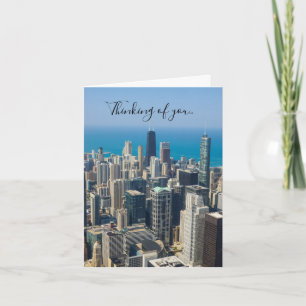 Above Chicago Thinking Of You Card