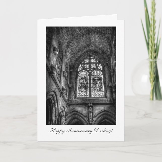 Above The Chapel Altar - Happy Anniversay Darling Card (Front)