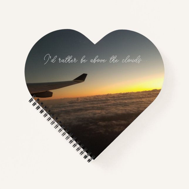 Above the clouds heart notebook (Front)