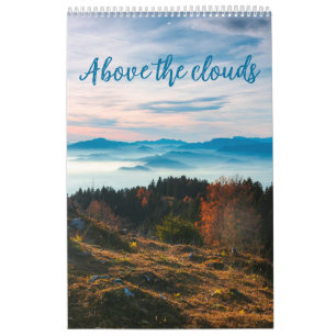 Above the clouds mountains photography calendar