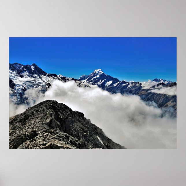 Above the Clouds on Mt Ollivier Poster (Front)