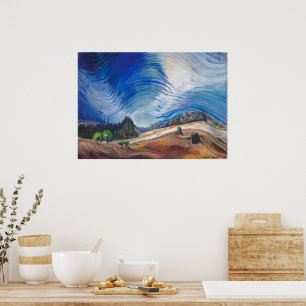 Above the Gravel Pit Emily Carr Poster