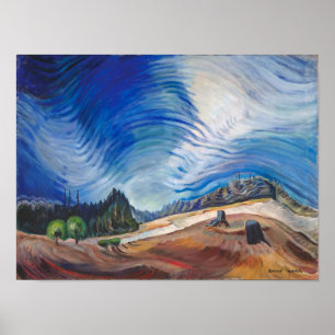 Above the Gravel Pit Emily Carr Poster