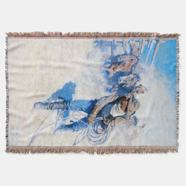 Above the Sea of Round Throw Blanket (Front)