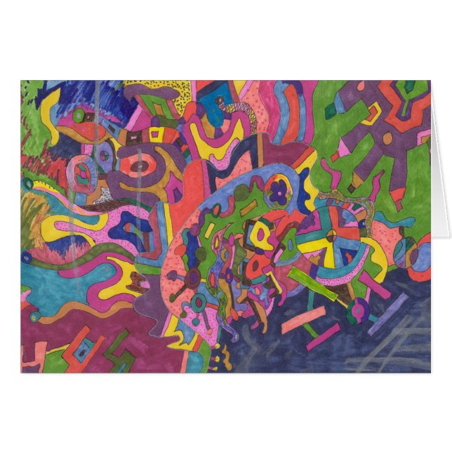 "Above the storm" Abstract Art (Front Horizontal)
