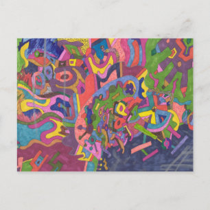 "Above the Storm" Abstract Art Postcard