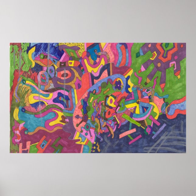 "Above the Storm" Abstract Art Poster (Front)