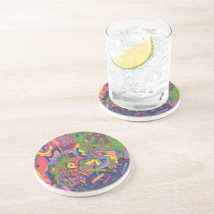 Above the Storm, original abstract art Coaster